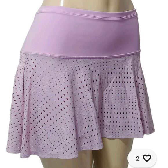 Athleta Womens A Game Perforated Pink Lavender Athletic Skort Size 2X - Picture 1 of 12